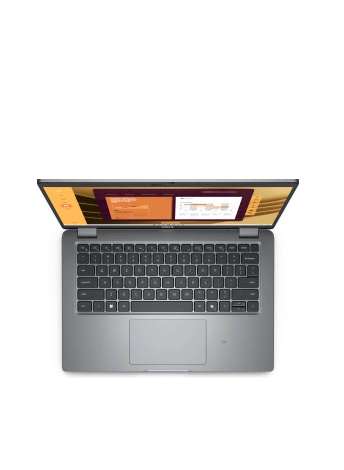 ديل لابتوب Latitude 5450 (إصدار مُطوّر) بشاشة IPS عالية الدقة بالكامل (1920×1080) مقاس 14 بوصة، بتردد 60 هرتز، ومعالج Intel Core i7-1355U، وذاكرة وصول عشوائي DDR5 سعة 8 جيجابايت، وقرص SSD سعة 512 جيجابايت، ونظام تشغيل Windows 11 Pro، وبطاقة رسومات Intel Iris Xe، ويدعم اللغتين الإنجليزية والعربية، باللون الفضي. الإنجليزية/العربية الفضي. - Image 4