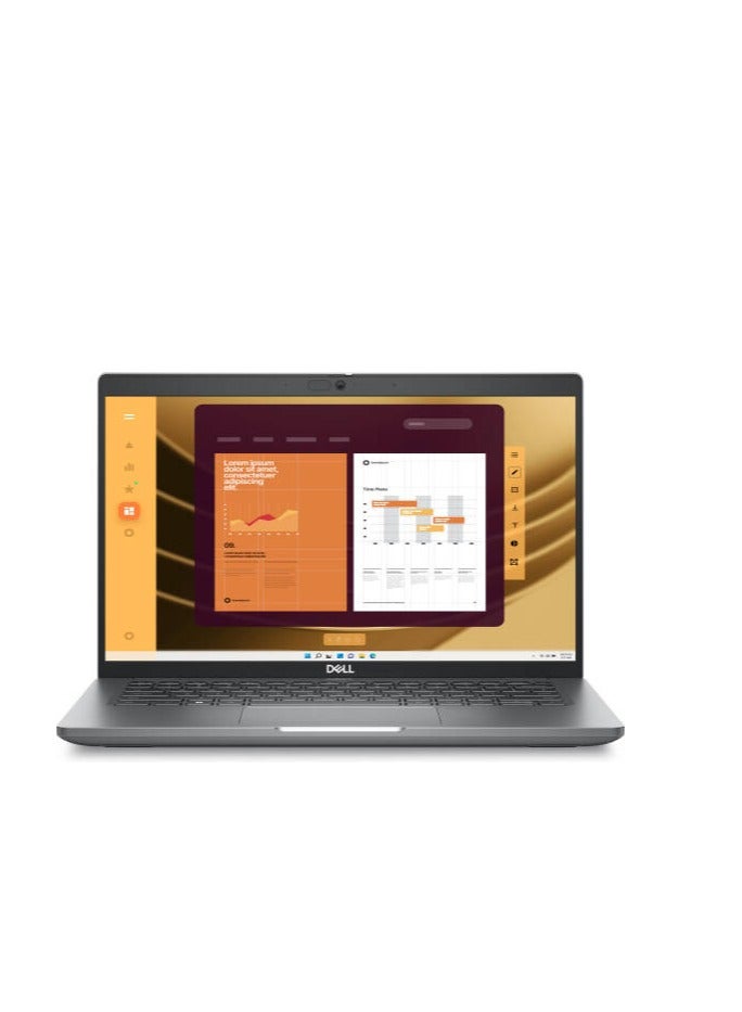 (Upgraded Version) Latitude 5450 Laptop With 14 Inch Full HD(1920x1080) Display IPS, 60Hz Display, Intel Core i7-1355U Processor/8GB RAM DDR5/512GB SSD/Windows 11 Pro/Intel Iris Xe Graphics/ English/Arabic Silver English/Arabic Silver