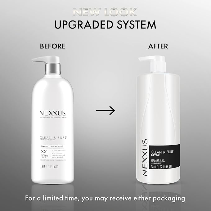 Nexxus Clean and Pure Clarifying Shampoo, For Nourished Hair With ProteinFusion, Silicone, Dye And Paraben Free 33.8 oz - Image 3