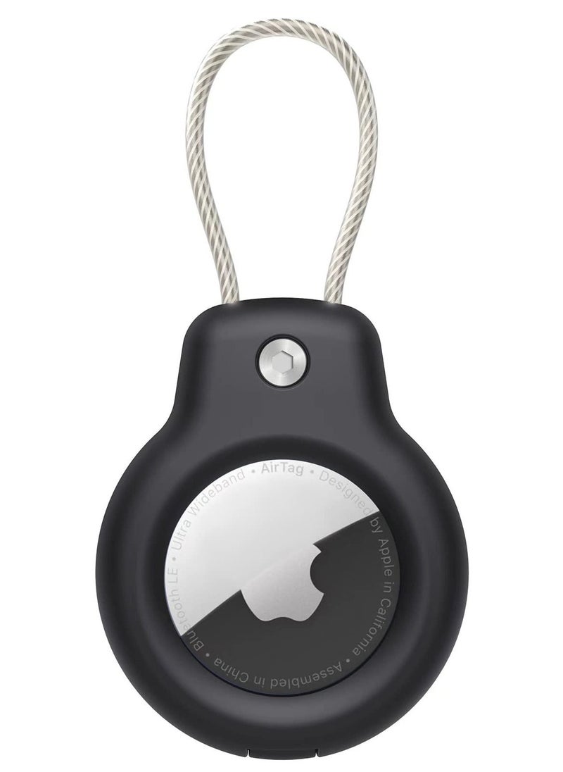 2 Pieces Protective Secure Lock Compatible with AirTag Holder Suitable for Luggage Tag Keychain Accessories