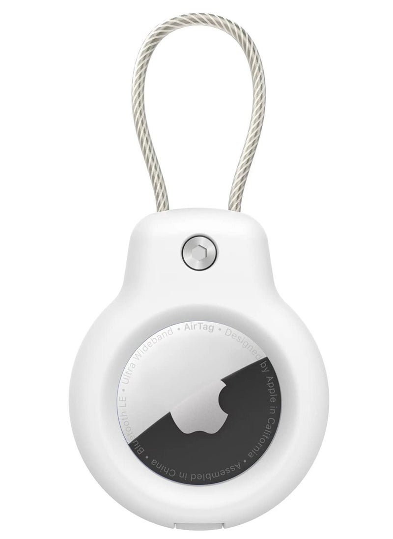 2 Pieces Protective Secure Lock Compatible with AirTag Holder Suitable for Luggage Tag Keychain Accessories
