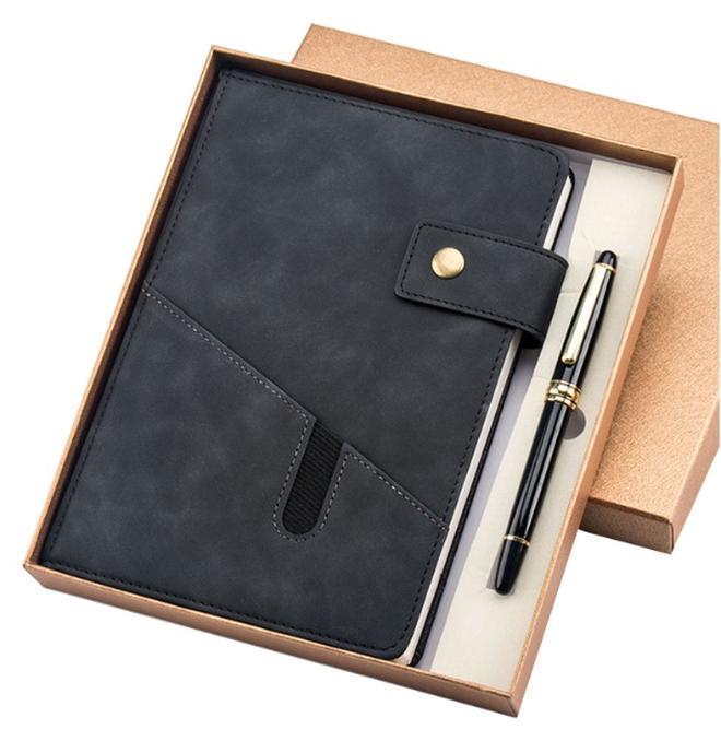 A5 Lined PU Leather Journal Notebook with Pen & Gift Box for Men Women School,Travel,Business,Work,Home Writing - Image 1