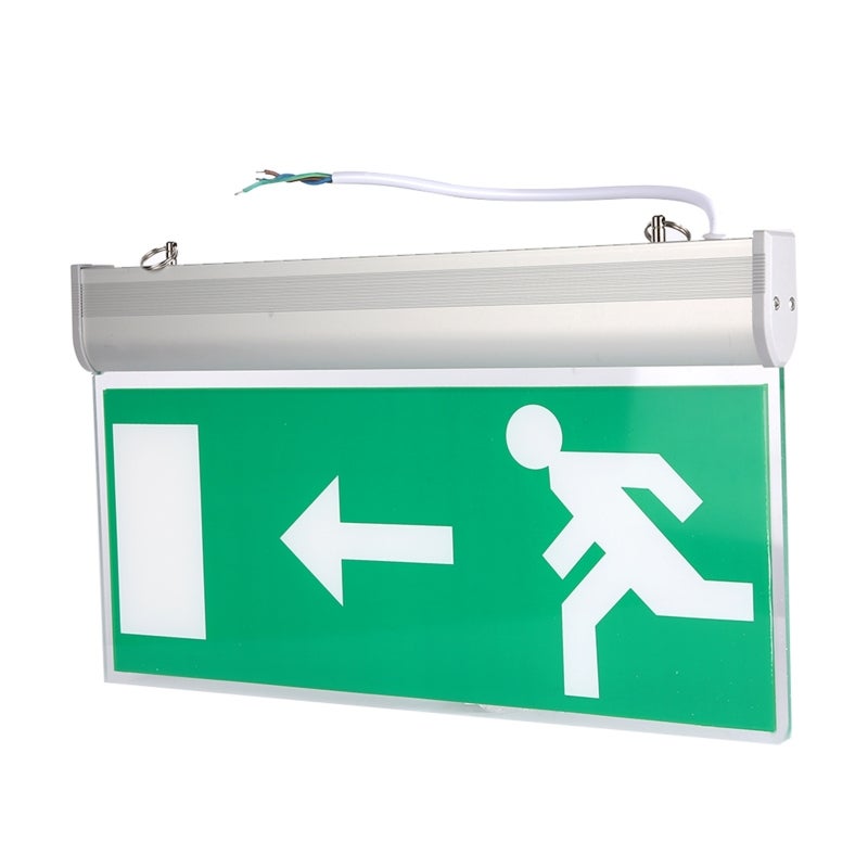 Emergency Sign Lamp: 90+ Minutes Runtime High Bright LED, Wear-Resistant Acrylic - Directional Evacuation Light for Public Buildings, Shopping Malls, Hospitals & Emergency Evacuation Scenarios - Image 5