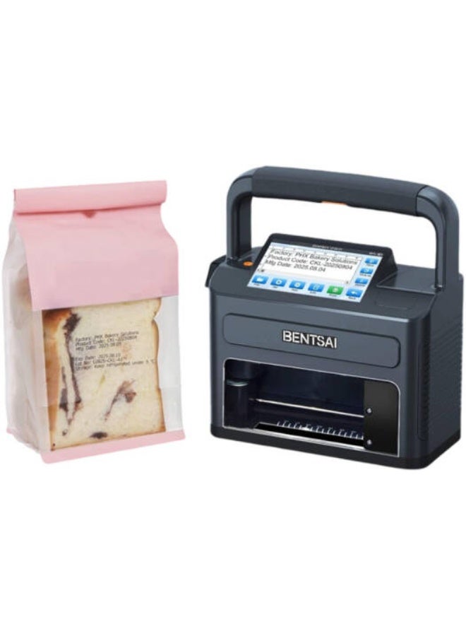 BENTSAI B71 Handheld Inkjet Printer with 4.3-Inch Touchscreen, 12.7mm Print Height for QR Codes, Barcodes, Logos & 1-5 Line Variable Data Printing, Black | B71 - Image 4