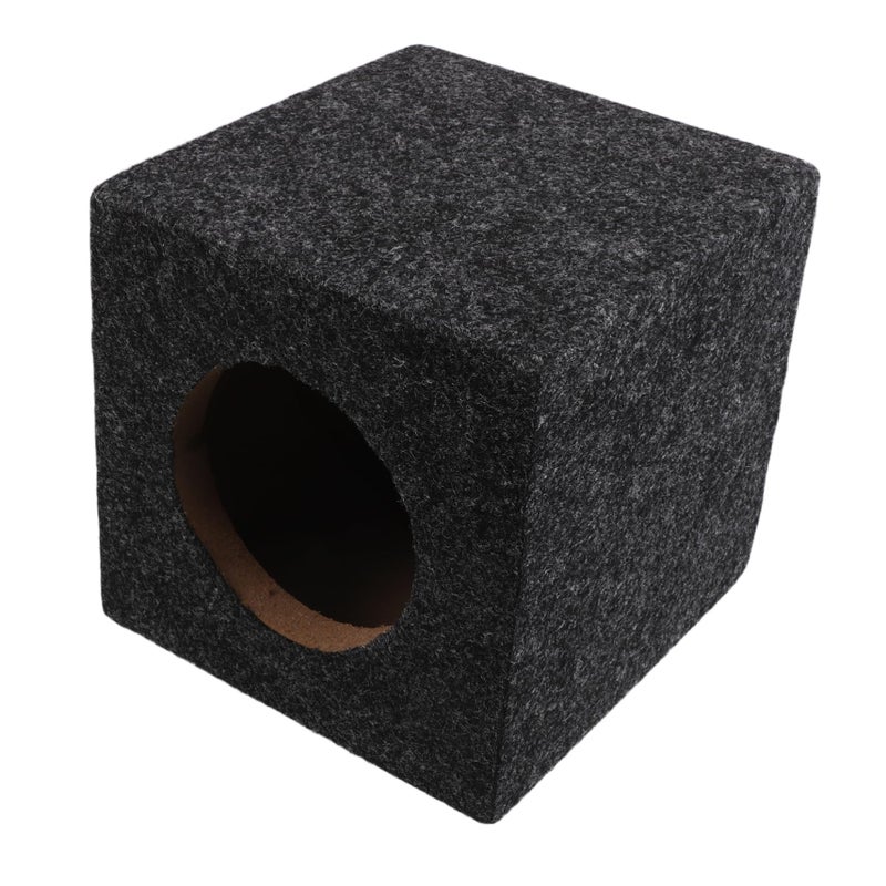 Square Wooden Subwoofer Box for Car Audio Systems Durable Easy Installation - Image 2