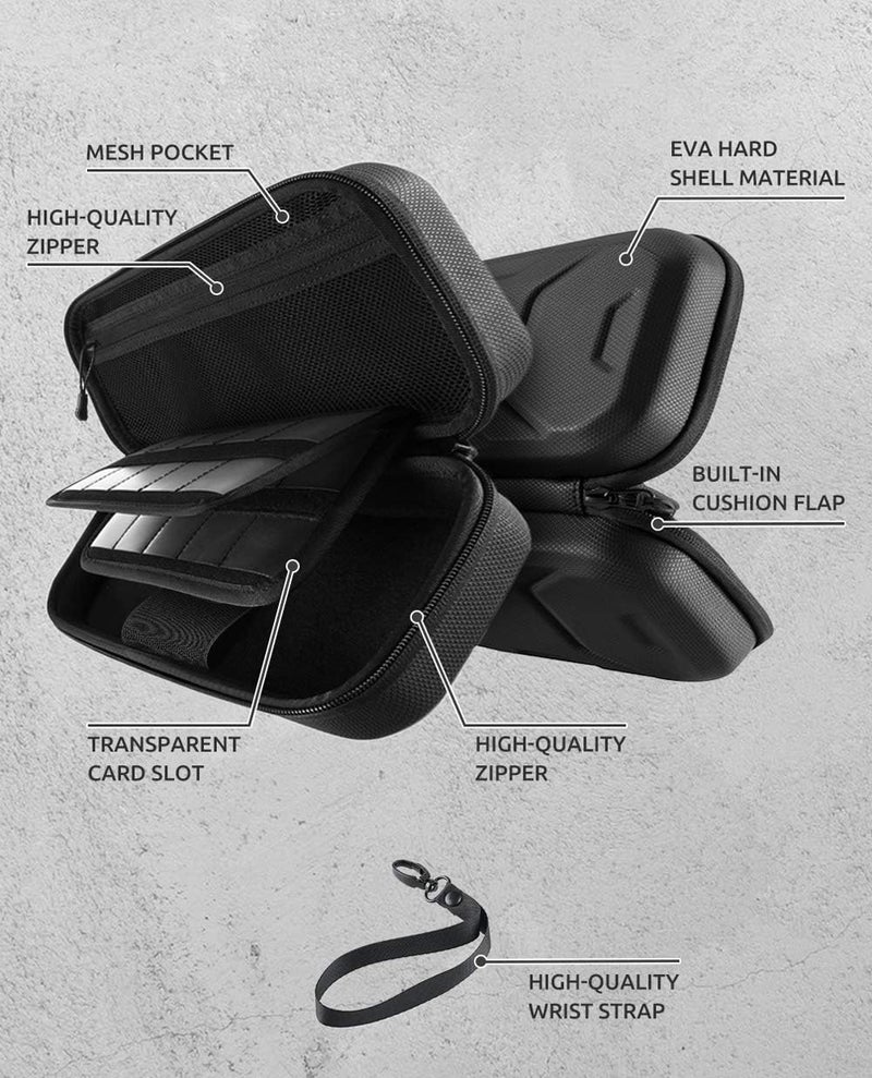 Mumba Carrying Case for Nintendo Switch OLED & Nintendo Switch 2017, [Plus Version] Portable Protective Travel Carry handbag Pouch for Blade/Battle Case [Large Capacity] (Black) - Image 5