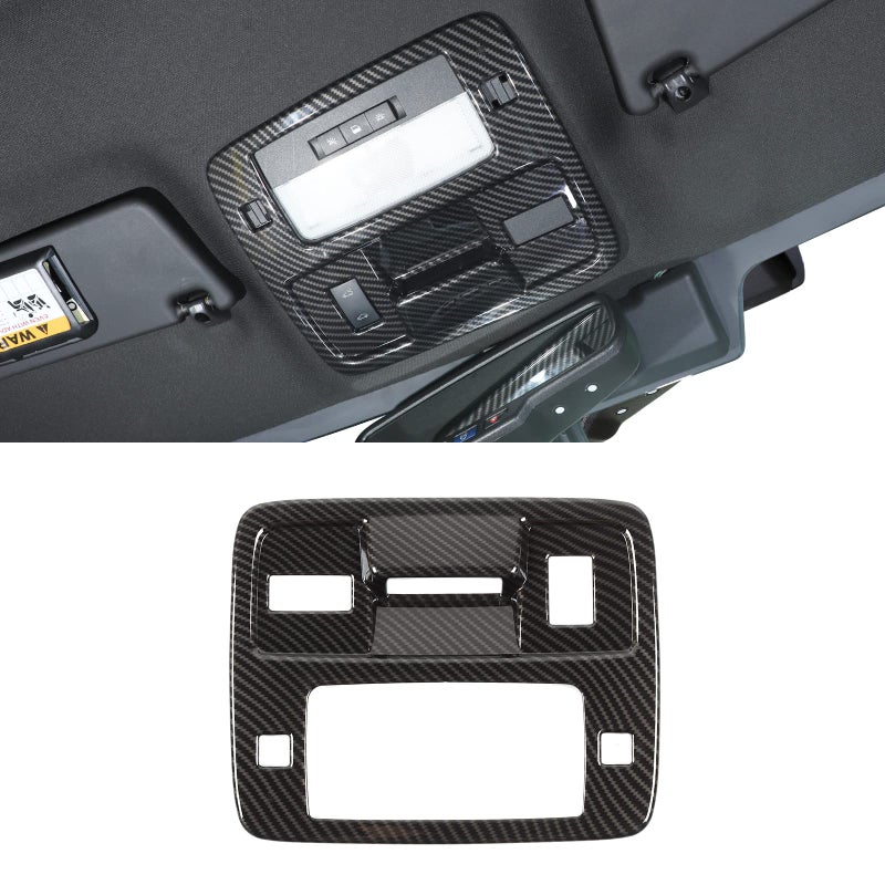 Jimen Reading Light Panel Cover Trim for 20102015 Chevrolet Camaro Inner Accessories Carbon Fiber