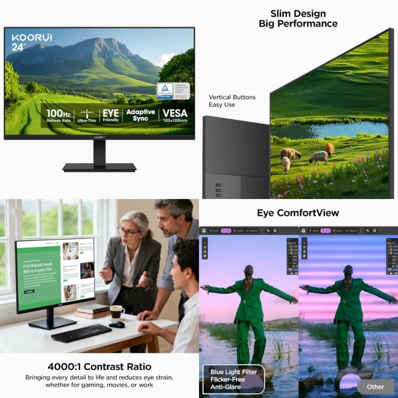 كوروي Koorui Business Computer Monitor 24 inch