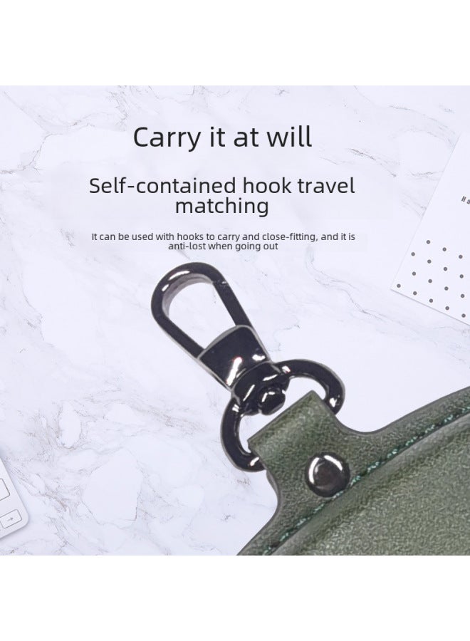 Applicable SONY-XM4 Bluetooth Wireless Headset Protective Cover Leather Pattern Pu Protective Cover Solid Color Shell-Color:Black-Model:For SonyWf-1000xm4  - Image 4