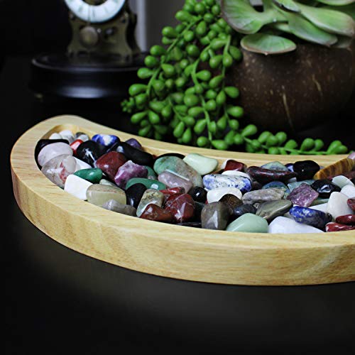 Gothic Curiosities Large Moon Shaped Tray - 11 Inch Crystal Holder, Jewelry Plate, Essential Oil Dish, Crystal Display Stone Tray - Moon Bowl - Brown - Image 5