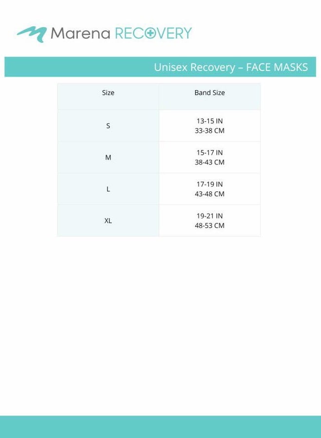 Marena FM100 Unisex Recovery Compression Minimal Coverage Face Post-Op Mask with Mid-Neck Coverage - Image 3