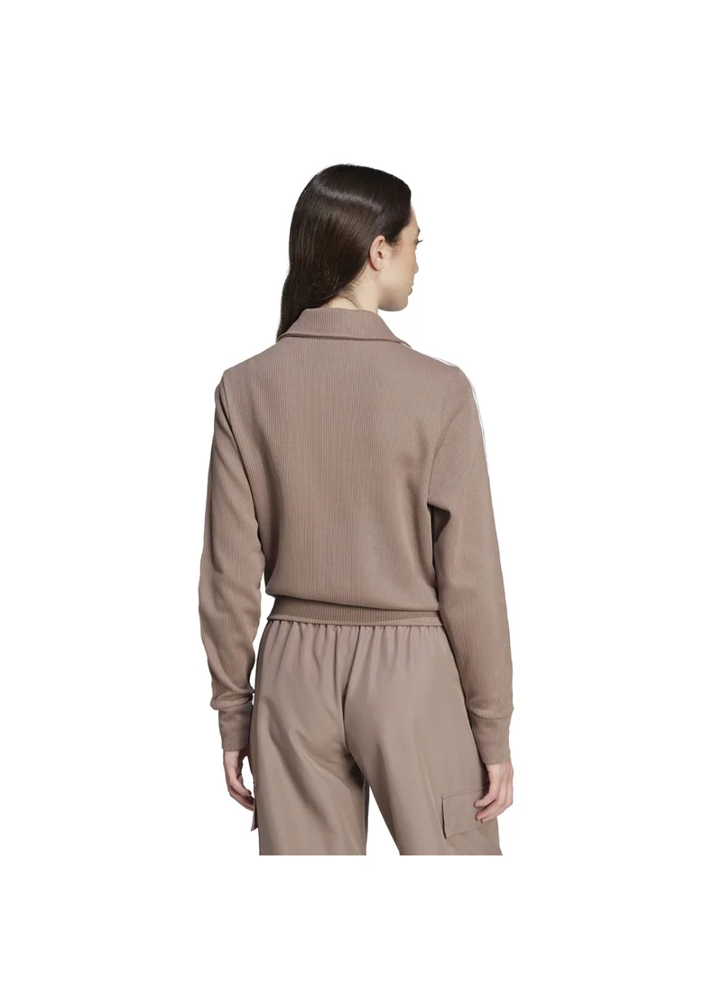 اديداس adidas FB KNITTED TOP Brown Originals Women TRACK TOPS
