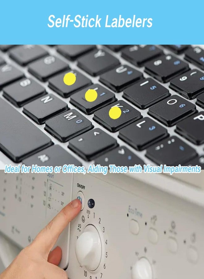 YAFIYGI 165Pcs Tactile Stickers Suitable for Vision Impaired Products Bump Dots for the Blind Tactile Stickers Braille Visual Aids Low Vision Items for Sight Assistance Daily Use Gadgets Adults Kit - Image 5
