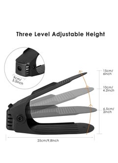 Reko Shoe Rack Holder black, Set of 10 Pieces  - Image 2