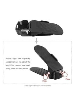 Reko Shoe Rack Holder black, Set of 10 Pieces  - Image 3