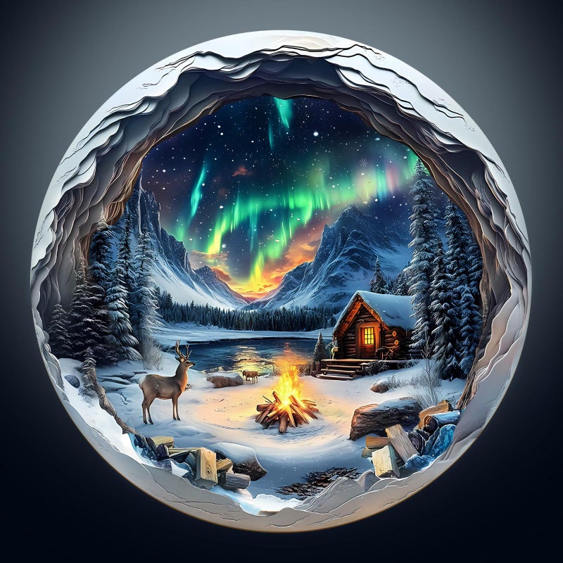 Artipuz Wooden Puzzles for Adults Aurora World Wooden Puzzle Unique Shape Wood Jigsaw Puzzle for Adults Wood Puzzles Adult Gifts for Friends and Family Wall Art Home Decor 200pcs 114 114in M - Image 3