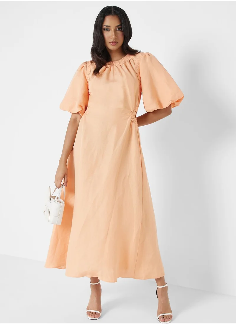 Cmeo collective Ruffle Sleeve Pocket Detail  Dress