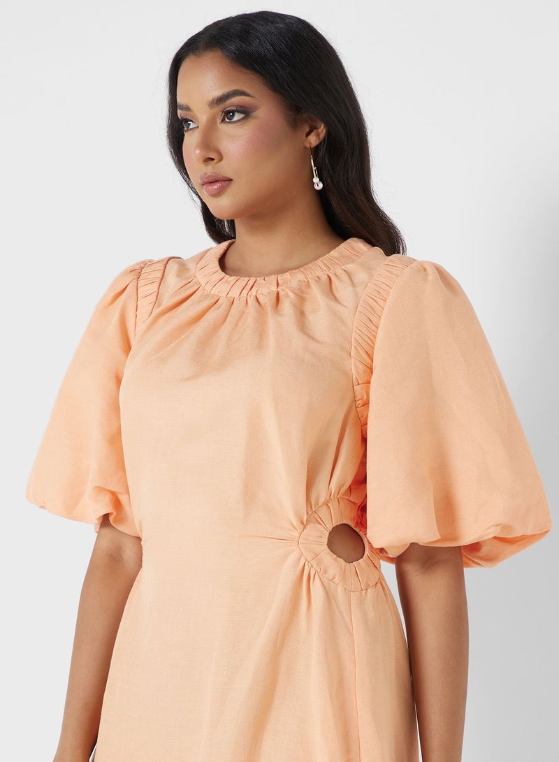 Cmeo collective Puff Sleeve Midi Dress - Image 3