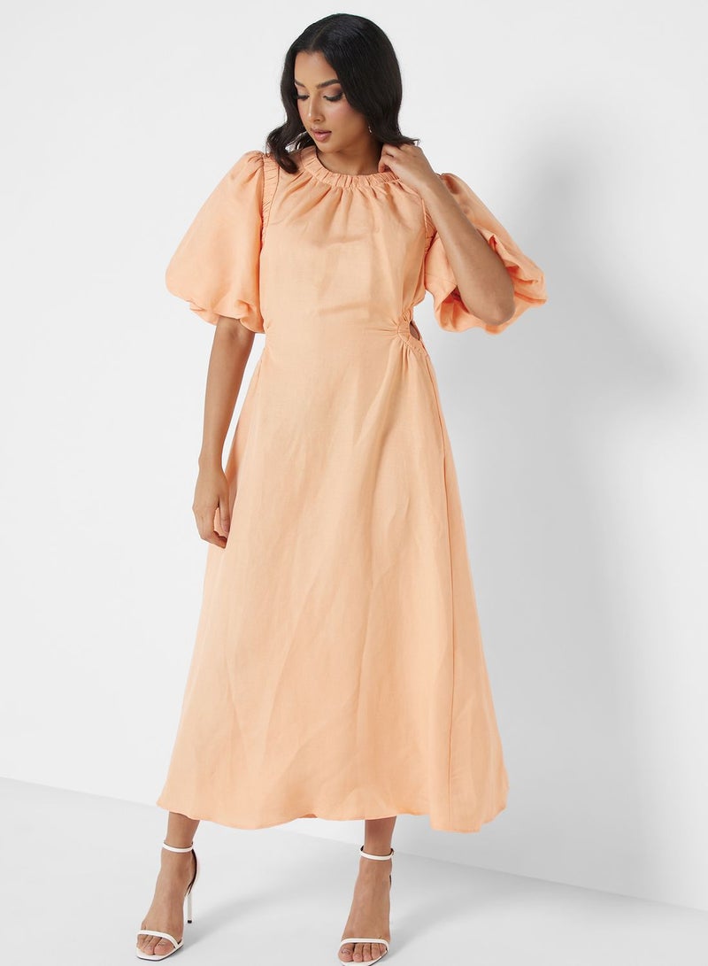 Cmeo collective Puff Sleeve Midi Dress - Image 4