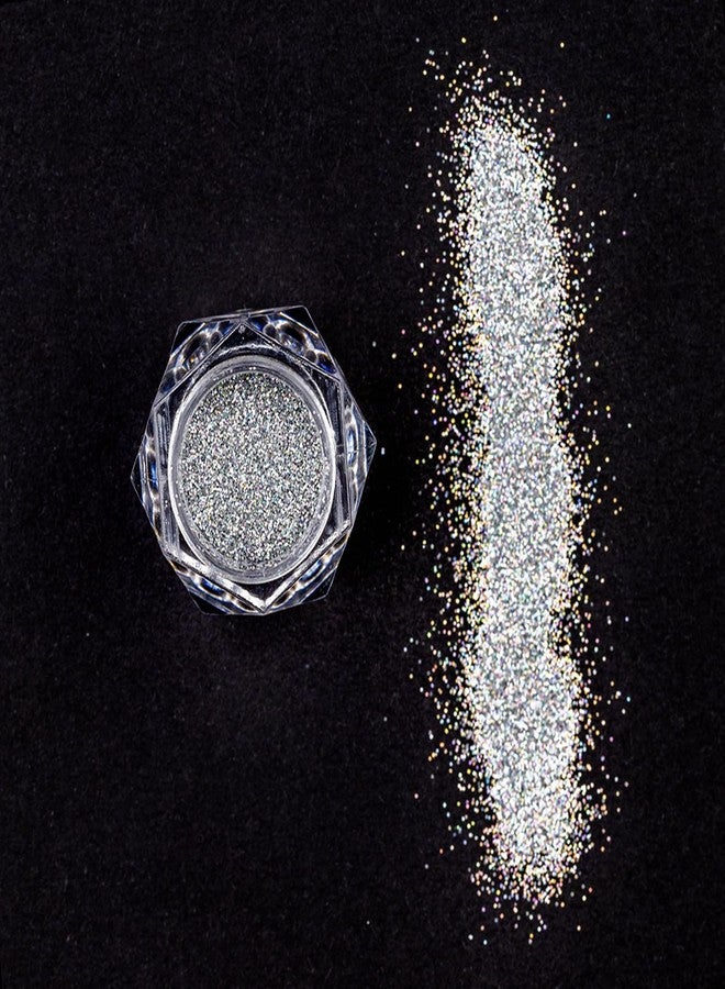 BOBI Glitter Eyeshadow | Highly Pigmented Holographic Loose Powder | Radiant Shimmer Finish | Hydrating, Easy-to-Blend, Non-Transfer & Long-Wearing Eye Makeup (10g, Silver) - Image 4