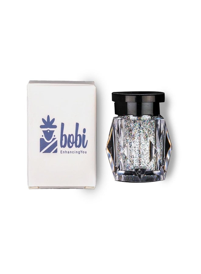BOBI Glitter Eyeshadow | Highly Pigmented Holographic Loose Powder | Radiant Shimmer Finish | Hydrating, Easy-to-Blend, Non-Transfer & Long-Wearing Eye Makeup (10g, Silver) - Image 3