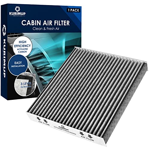 KURIMUP Cabin Air Filter Replacement for CP285 CF10285 Toyota Lexus Scion Camry Corolla Tundra Highlander Prius Vehicle Premium Cabin filter with Activated Carbon(1 pack) - Image 1