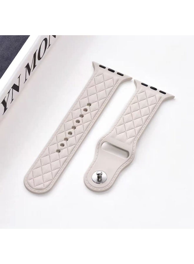 Watch Band Compatible for Apple Watch Series Band 42mm 44mm 45mm 46mm 49mm women, Genuine Leather Double Tour Designed Slim Replacement Strap for iWatch Series10 9 8 7 6 SE - Image 2