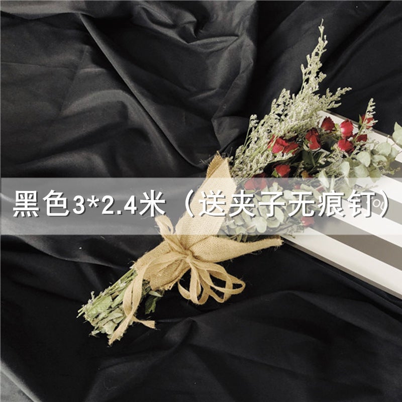 Ins White Hanging Cloth Po Background Cloth Color Enlarge Pography 2.4 Meters Cloth Widened Cloth Internet Celebrity Live Solid Color Cloth - Image 1