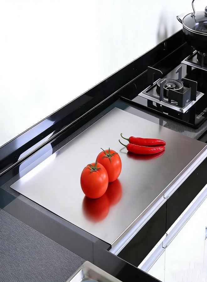 OTAVILEM Stainless Steel Cutting Board for Kitchen, Food Grade Non Toxic Metal Chopping Board for Meat, Veggies, Fruits and Kneading (40 x 30cm/15.7 x 11.8 in) - Image 5