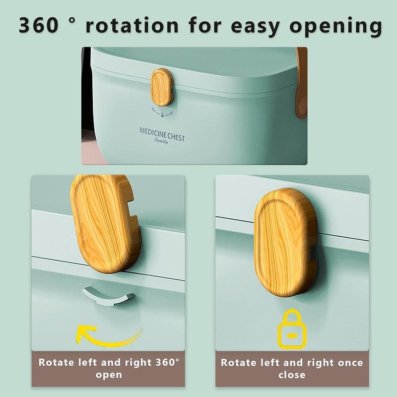 BLURISM 1pc Medicine Storage Box, Portable Medicine Storage Container, Multi-layer Medical First Aid Kit, Aesthetic Room Decor, Home Decor, Space Saving Organization, Kitchen Accessories - Image 5