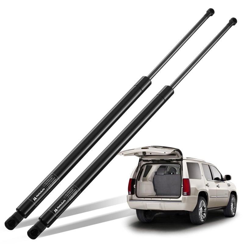 HelloAuto Rear Hatch Lift Supports Compatible with 6157 Cadillac Escalade 20072014 Liftgate Tailgate fit for Chevy TahoeSuburban Trunk Struts Shock Spring with Gmc Yukon Set of 2