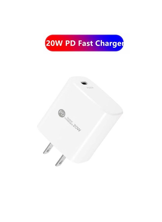 PD11 Mini Single Port PD3.0 USB-C / Type-C 20W Fast Charger for iPhone / iPad Series, US Plug(White)