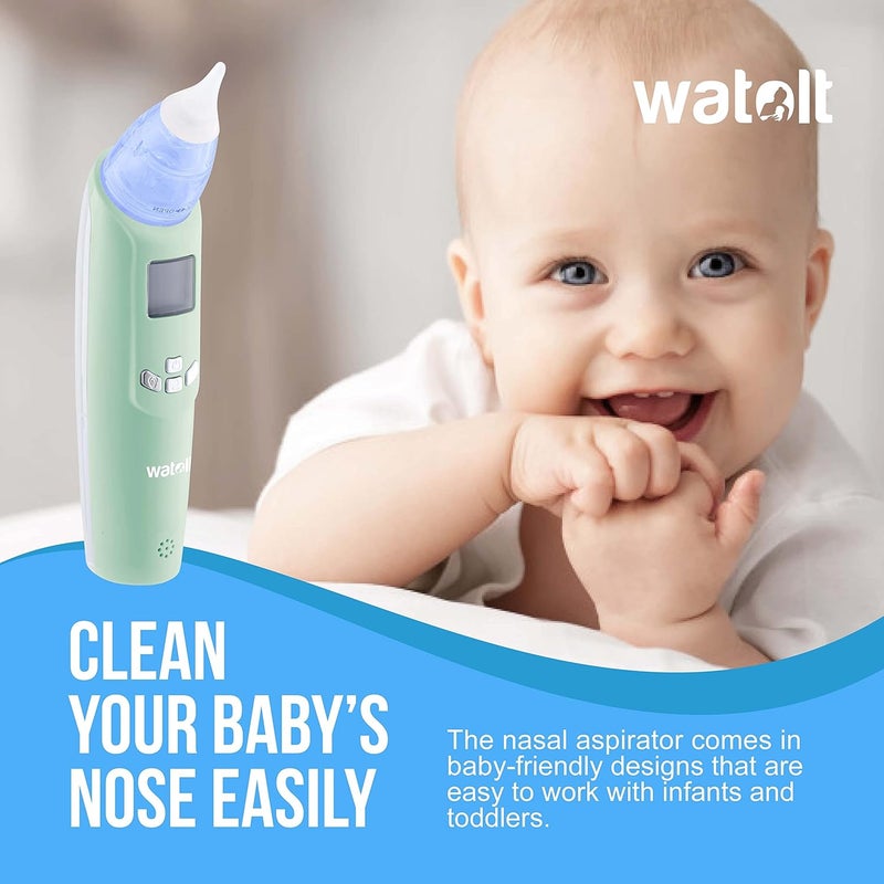 Watolt شفاط أنف كهربائي للأطفال - جهاز شفط الأنف التلقائي للأطفال - مزيل المخاط المدعوم بالبطارية للأطفال الصغار - Image 4