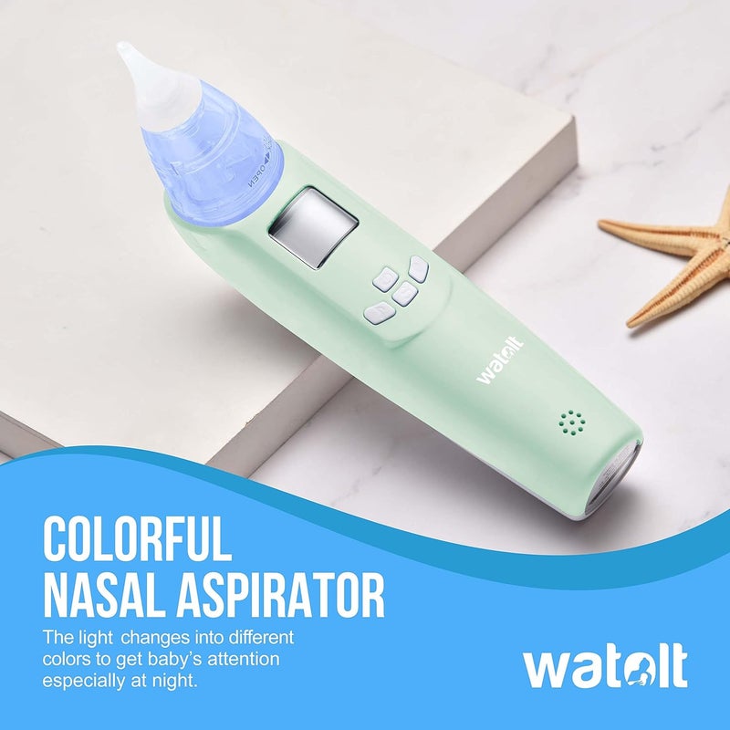 Watolt شفاط أنف كهربائي للأطفال - جهاز شفط الأنف التلقائي للأطفال - مزيل المخاط المدعوم بالبطارية للأطفال الصغار - Image 2