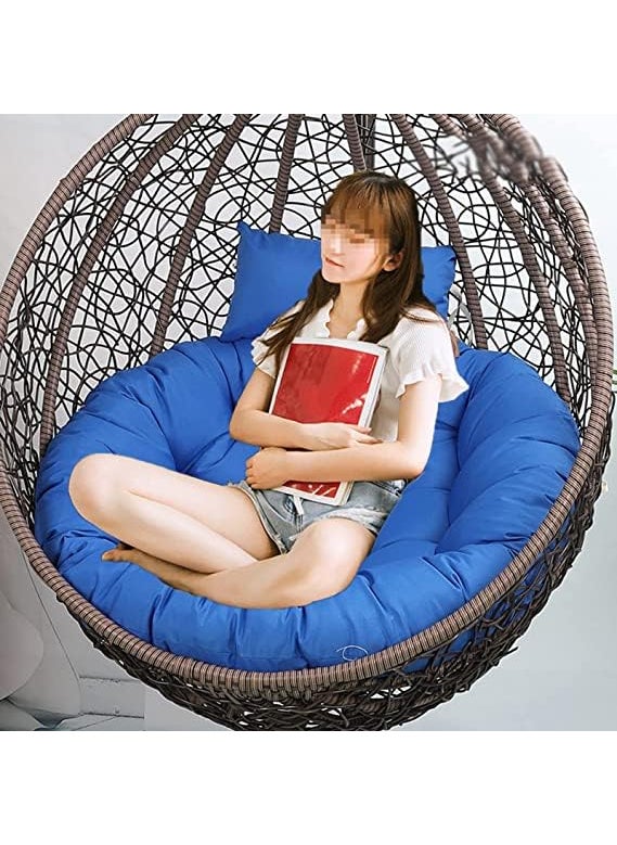 ANAND INDIA GROUPS ANAND INDIA GROUPS 2 Round Cushion for Sitting Hanging Chair Hammock Cushion Chair Cushion Pillow Microfibre Solid Cushion Pack of 2Multicolour  - Image 3