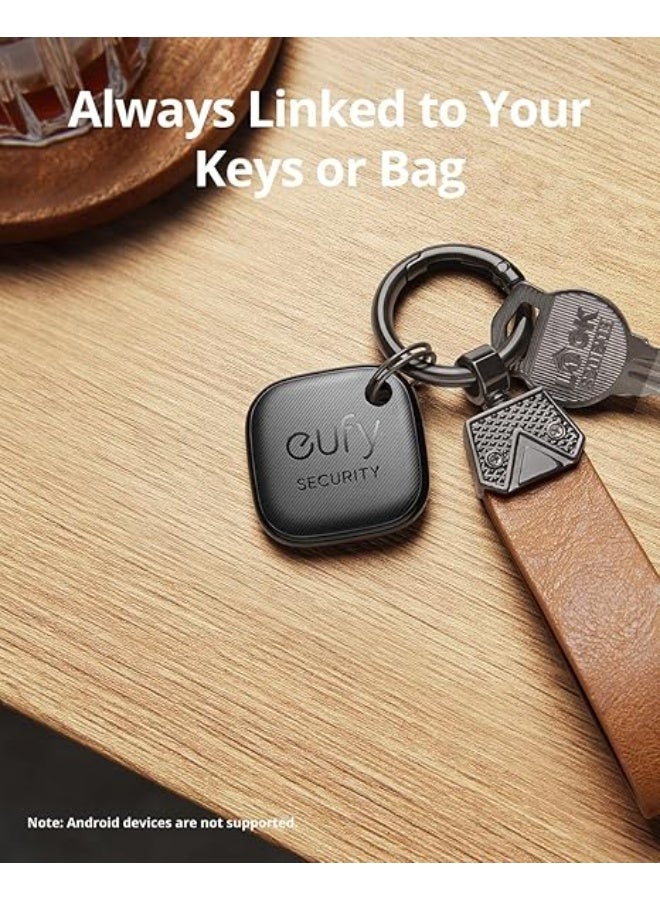 eufy Security SmartTrack Link Bluetooth Item Finder and Key Finder, Works with Apple Find My (iOS only), Find your Remote, Luggage, Phone, and More, Water Resistant -Black- 18 Months Warranty  - Image 5