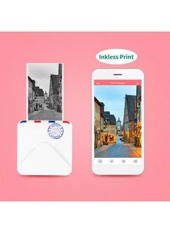 Thoraya Mini Portable Thermal Printer BT Wireless Pocket Printer 300dpi Support 15-53mm Paper Width Multiple Langulage Print Use with APP for Printing Error Photo Memo List Journal Planner Compatible with Android iOS Smartphone  - Image 5