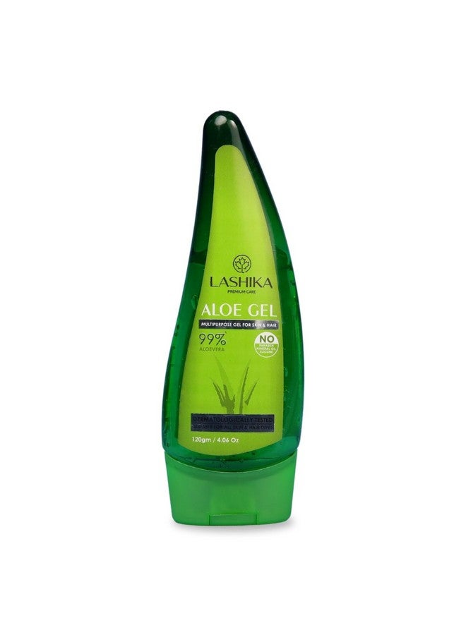 LASHIKA Pure Aloe Vera Skin Gel - 120g | For face Exfoliate Skin, Reduces Acne, Sunburn, Dark Circles | Moisturizes, Hydrates & Soothes Skin | Multi-Purpose Gel | For Both Men & Women - Image 1