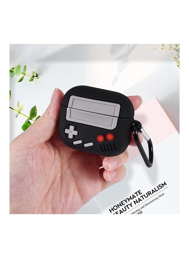 يونك غطاء حامي متوافق مع أجهزة Apple AirPods الجديدة من الجيل الثالث الأسود / الرمادي - Image 2