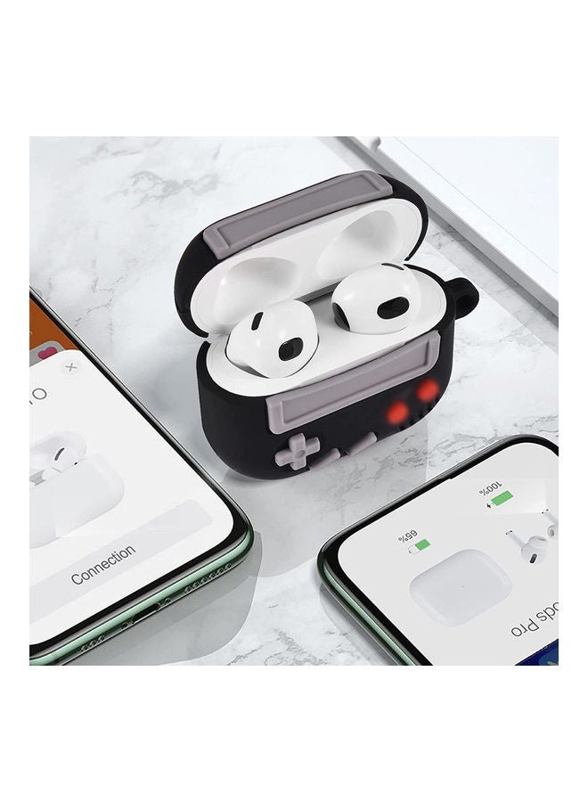 يونك غطاء حامي متوافق مع أجهزة Apple AirPods الجديدة من الجيل الثالث الأسود / الرمادي - Image 5