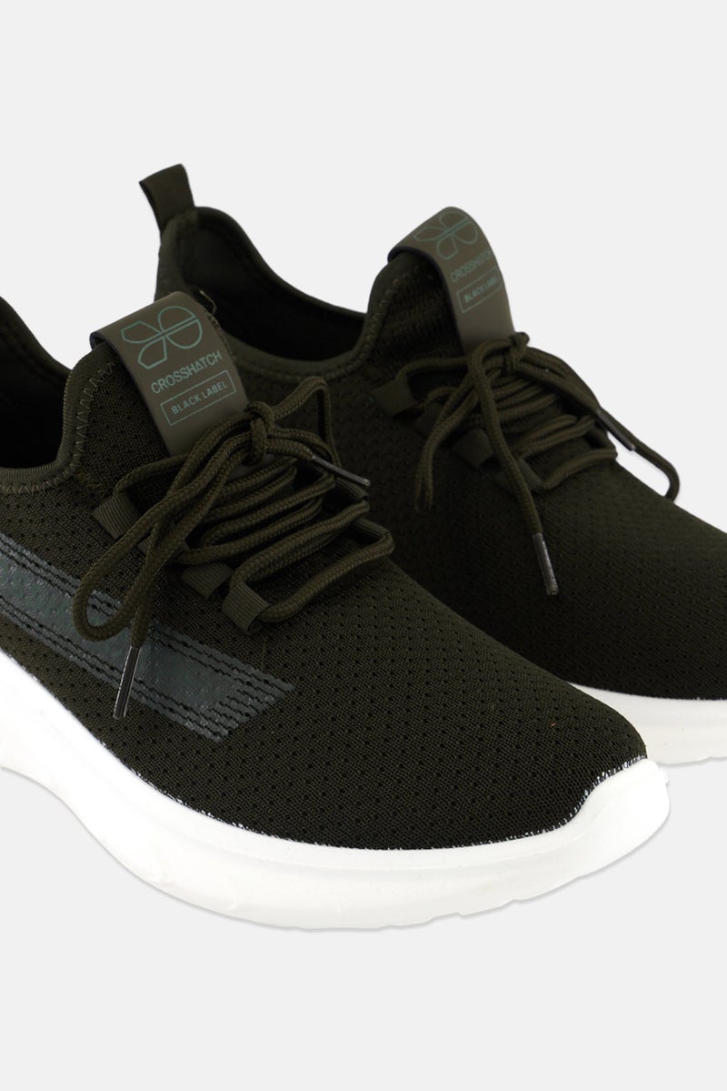 CROSSHATCH Men Zamel Lace Up Outdoors Shoes, Olive - Image 4