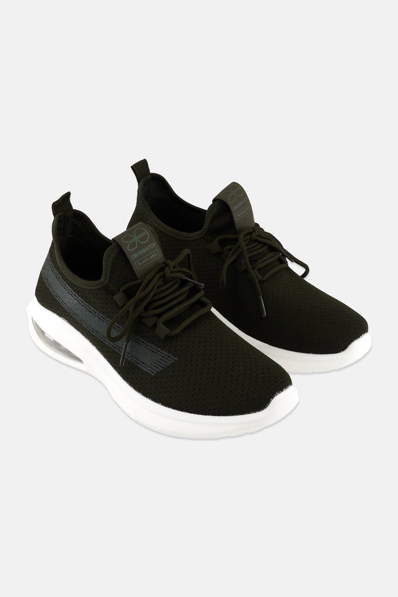 CROSSHATCH Men Zamel Lace Up Outdoors Shoes, Olive - Image 1