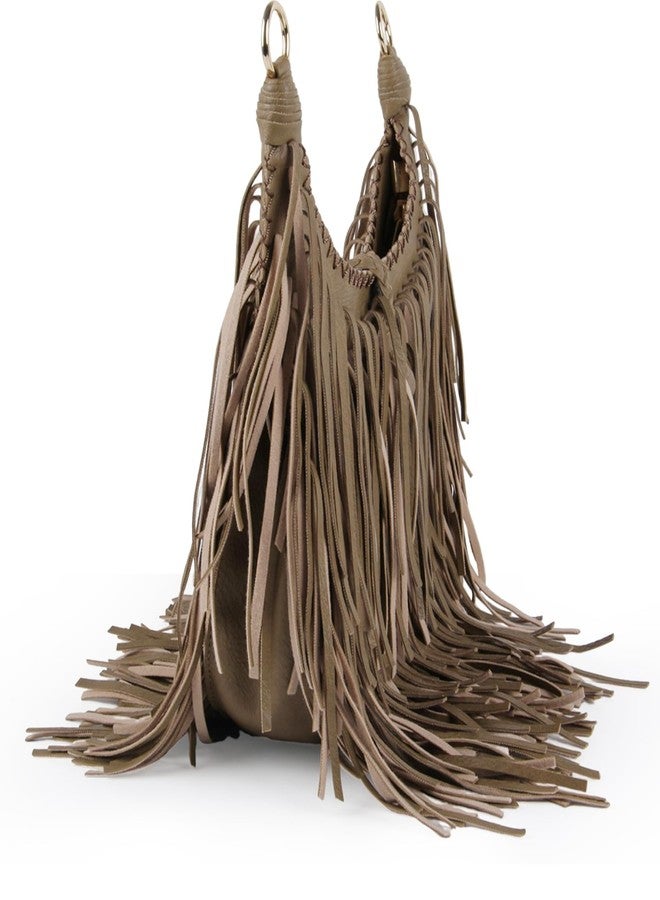 Lanpet Women Fringe Tassel Cross Body Bag Leisure Shoulder Bag - Image 3