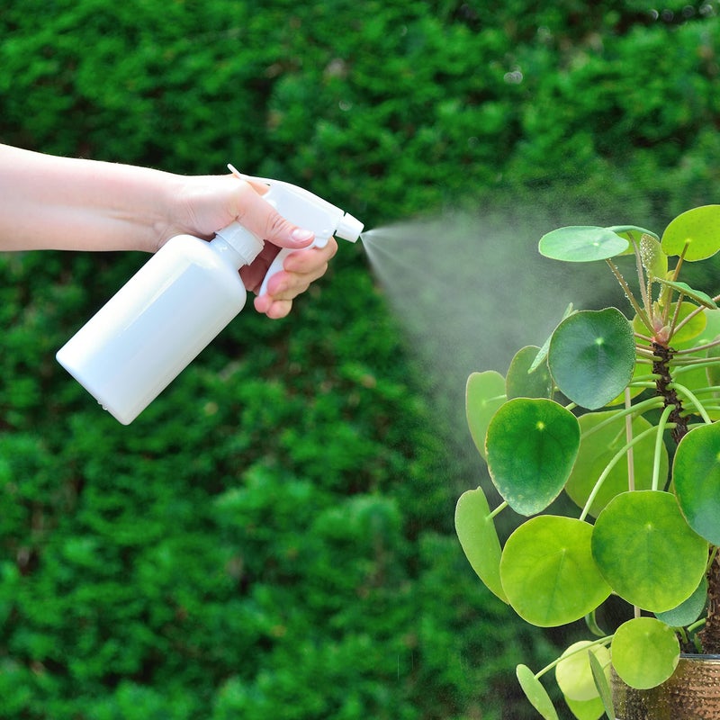 Youngever 6 Pack White Plastic Spray Bottles, Spray Bottles for Hair and Cleaning Solutions (12 Ounce) - Image 3