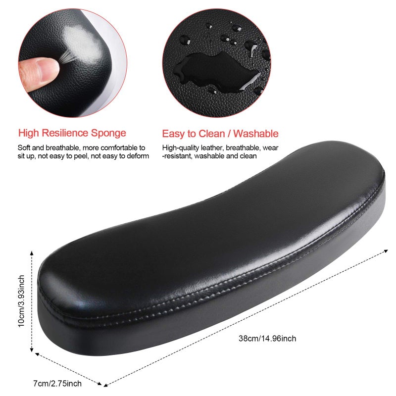 TOROKOM Nail Arm Rest Cushion Hand Pillow Pad, Nail Hand Holder Wrist Arm Rest Leather Pillows Manicure Tool for Nails Art Salon and Home DIY And for Nail Technician Use (Black) - Image 3