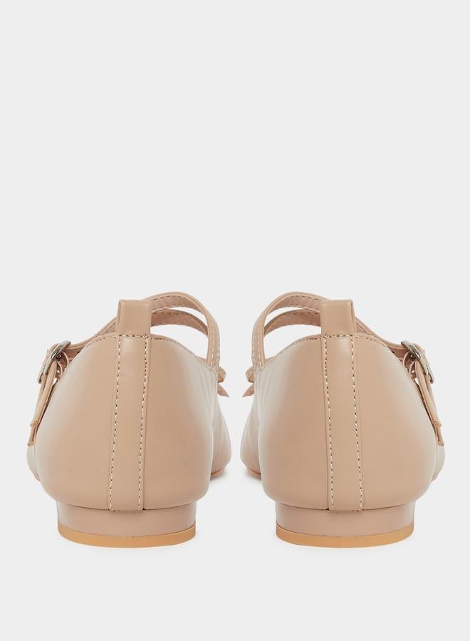 ريد حذاء باليه ماري جين مزين بفيونكة - Image 4