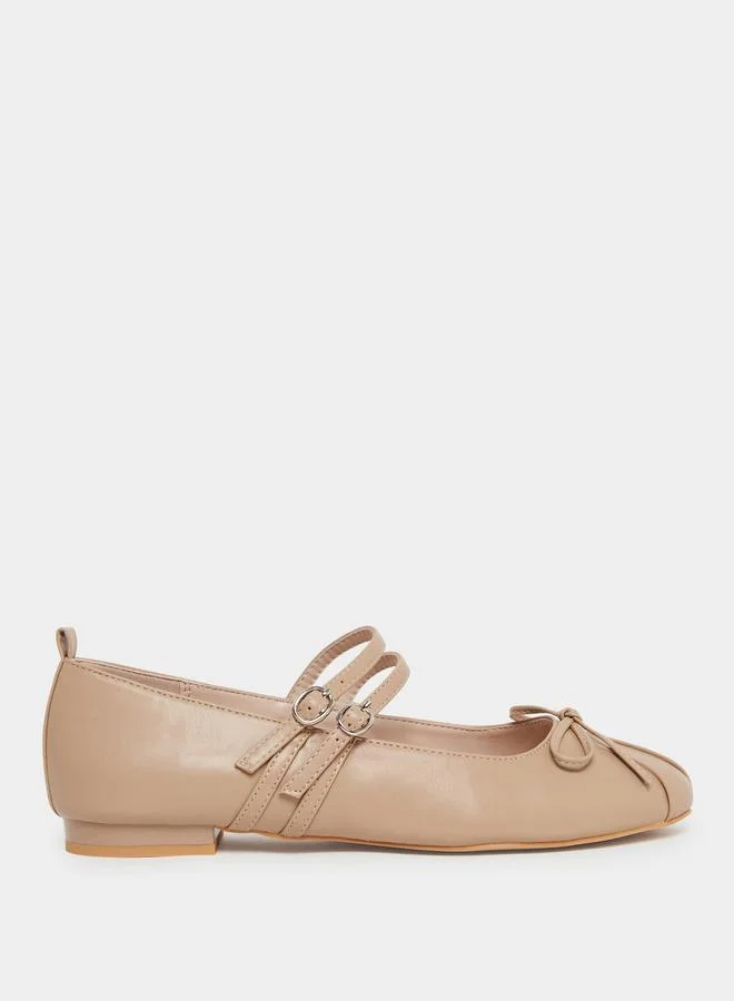 Raid Idol Bow Detail Mary Jane Ballet Flats