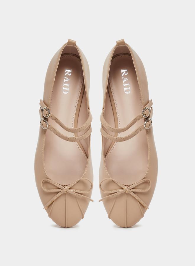 ريد حذاء باليه ماري جين مزين بفيونكة - Image 5