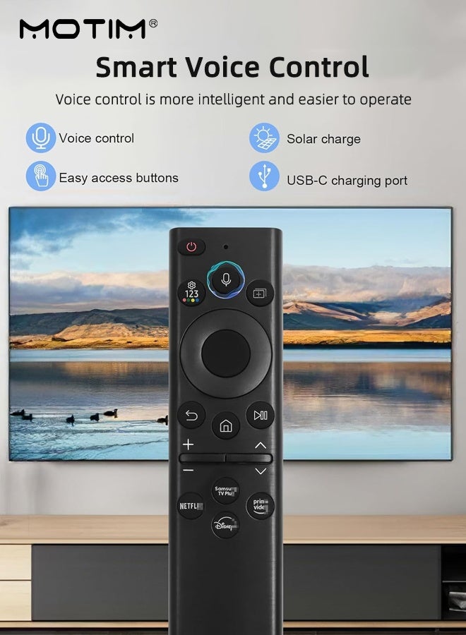 Motim Universal Remote Control For Samsung Smart TVs, Voice Control (HDTV, 4K UHD, Curved, QLED), BN59-01385A D 01391A 01386D 01390B - Image 2