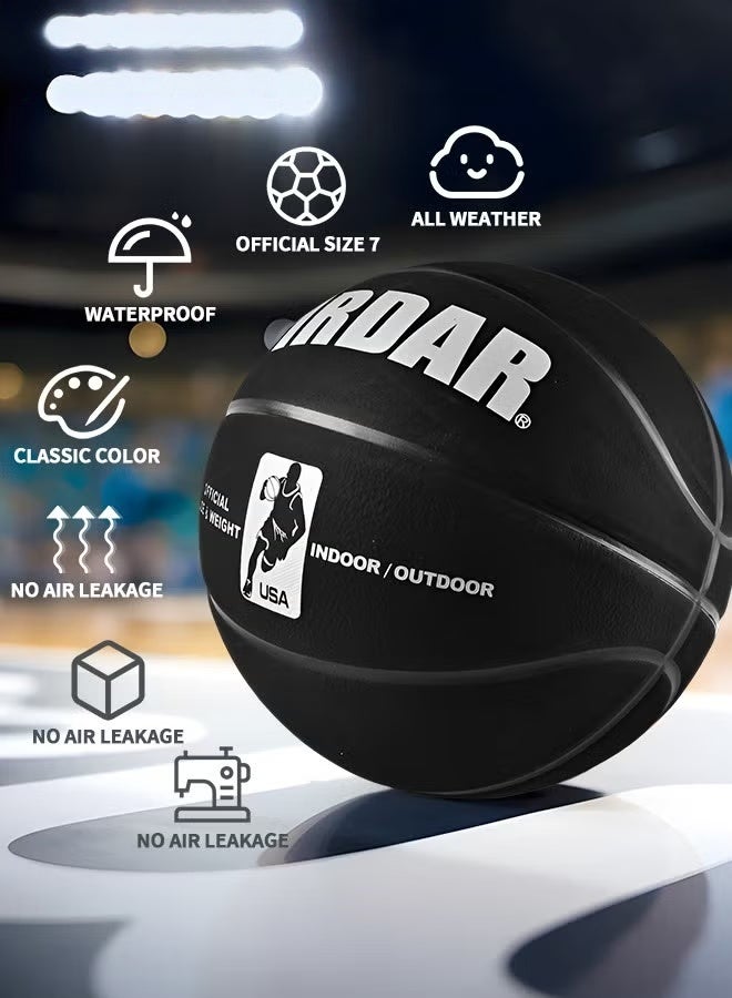 EETU Basketball,Standard Official Size 7/29.5'' Basketball,Composite Leather Street Basketball,Match Training Sports Ball,Indoor Outdoor Game For Kids Youth Adults,With Pump/Ball Needle/Net Bag/Ball Bag - Image 2